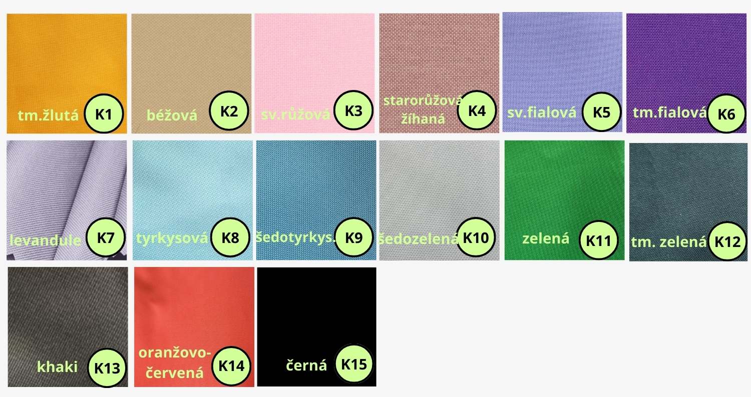 Hlavní látka - Jednobarevné kočárkoviny